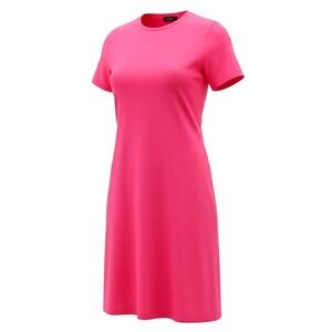 Theory Pink Azalea OS Tee Knit 2 Dress Size M NWT